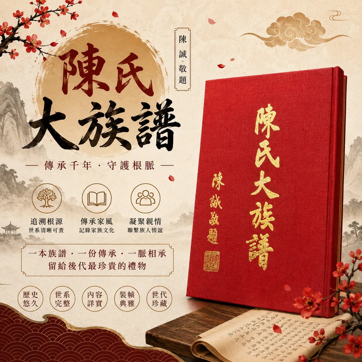 陳氏大族譜派系資訊