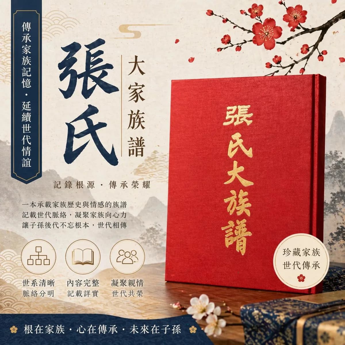 張氏大族譜派系資訊